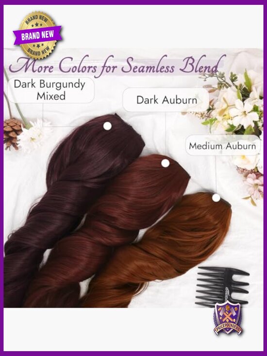 20 Inch Clip In Hair Extensions Loose Wavy 5 PCS Thick Layered Lace Weft